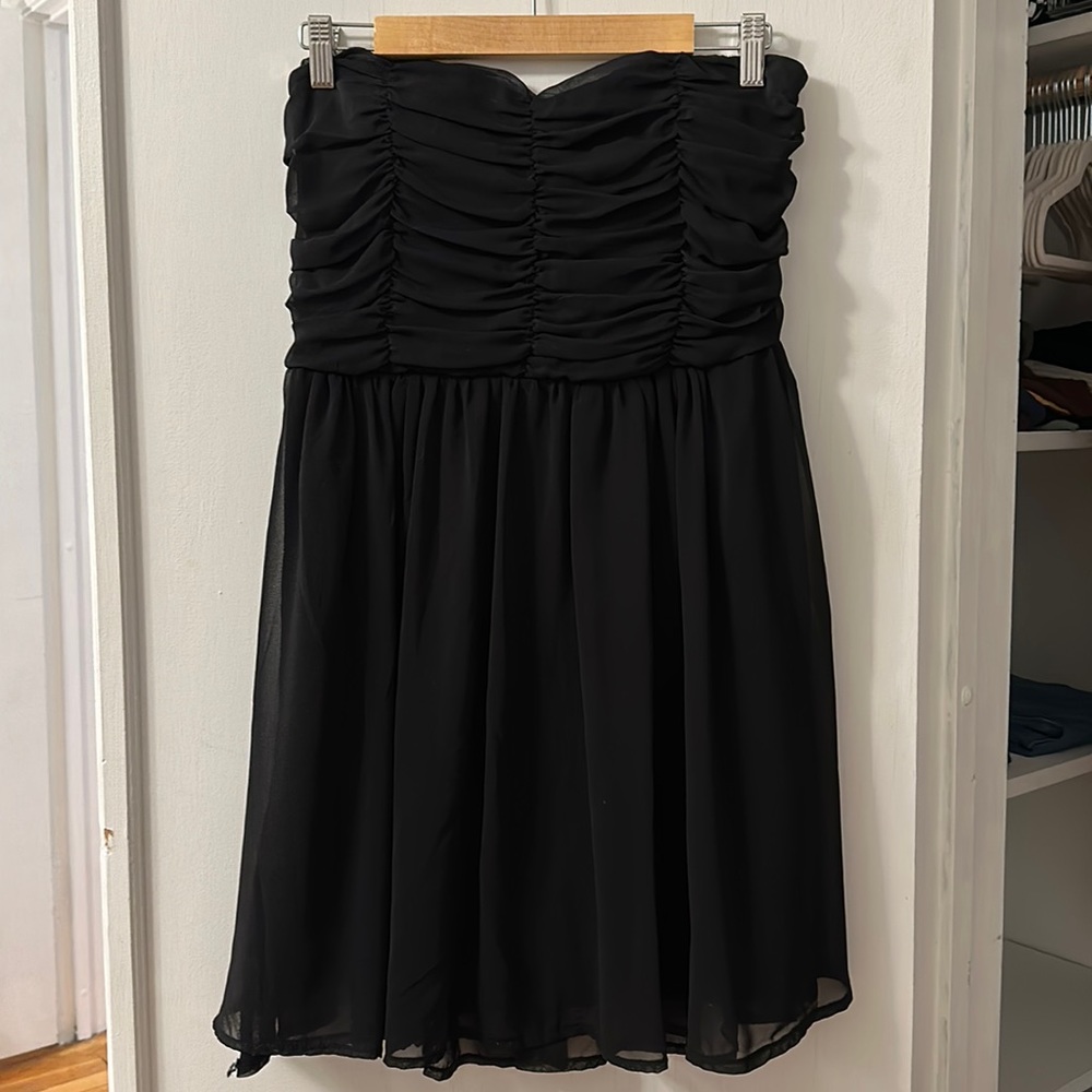 ModCloth Ya LA Black Cocktail Dress | Size Large (runs small)